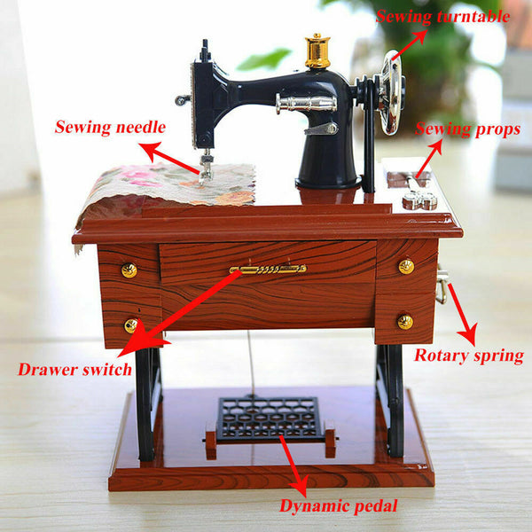 【LAST DAY SALE】Mini Sewing Machine Music Box