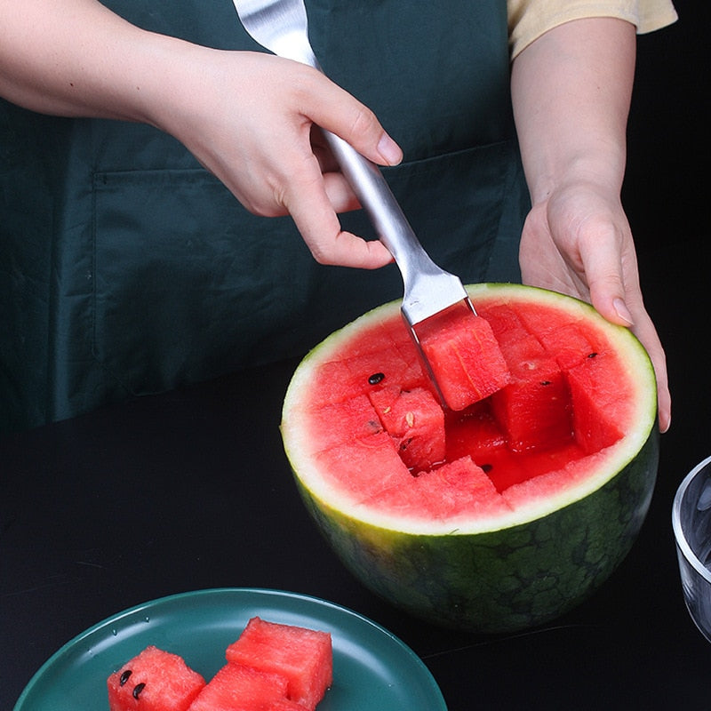 【LAST DAY SALE】2-in-1 Watermelon Fork Slicer