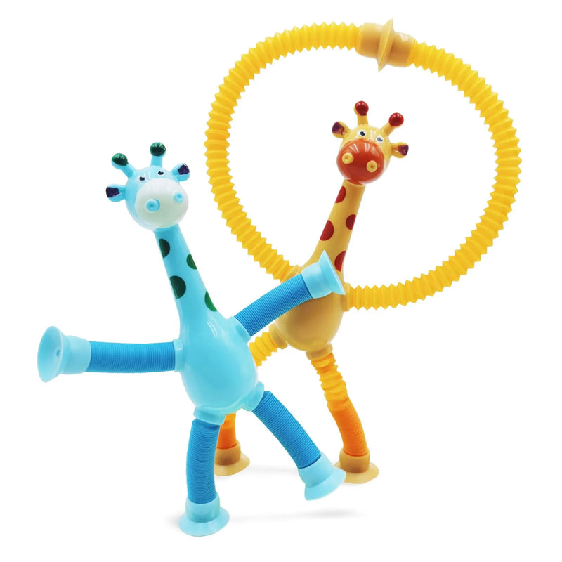 【LAST DAY SALE】Telescopic suction cup giraffe toy