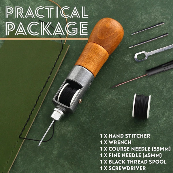 【LAST DAY SALE】Leather Sewing Awl Kit Hand Stitcher Set