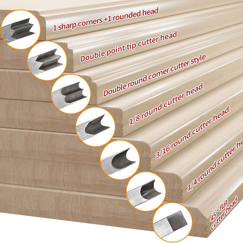 【LAST DAY SALE】Beautiful Edge™ Woodworking Tool with 7 Corner Styles with Backer