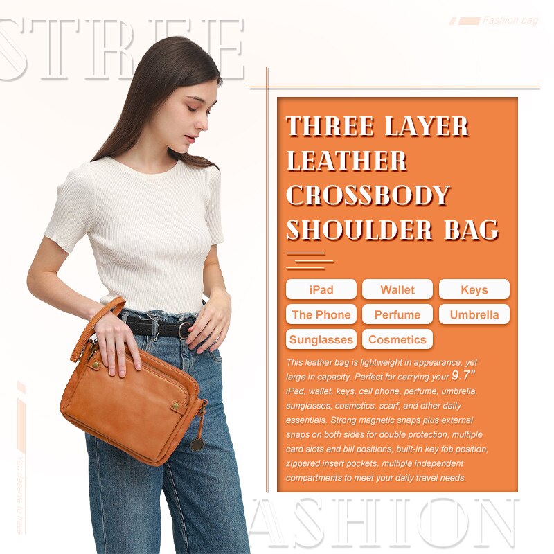 【LAST DAY SALE】2024 New Crossbody Leather Shoulder Bags and Clutches