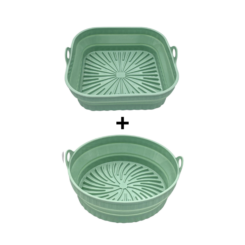 【LAST DAY SALE】Foldable Air Fryer Silicone Grill Pan