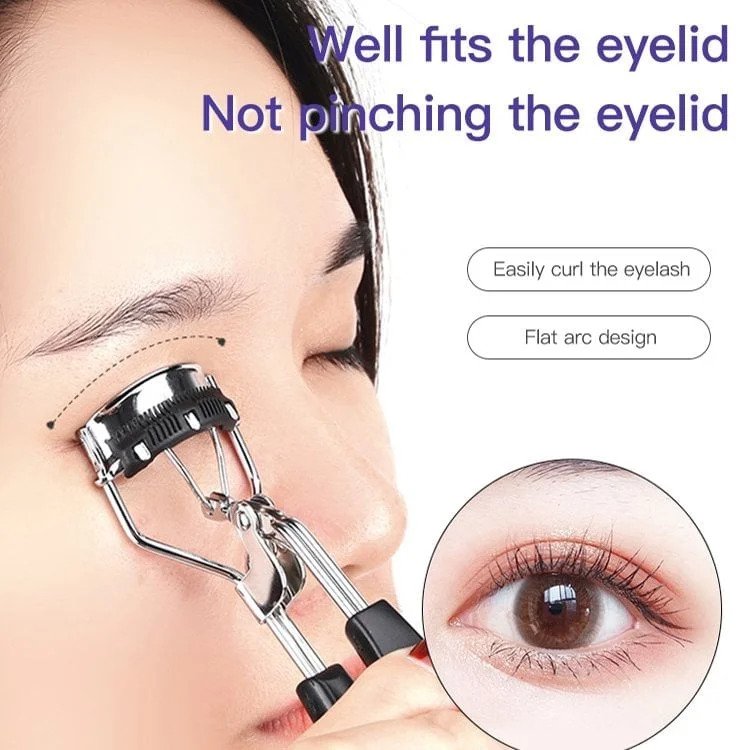 【LAST DAY SALE】New Eyelash curler with brush Makeup Tools (Buy 1 Get 1 Free)